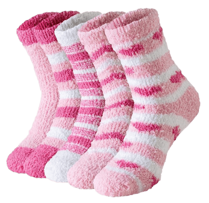Fluffy Socks - Pink