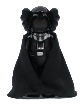 KAWS Star Wars Darth Vader Companion with Cape Vinyl Figure - Black
