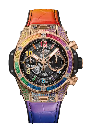 Hublot Big Bang Unico King Gold Rainbow - 42mm, 18k Gold, Gemstones