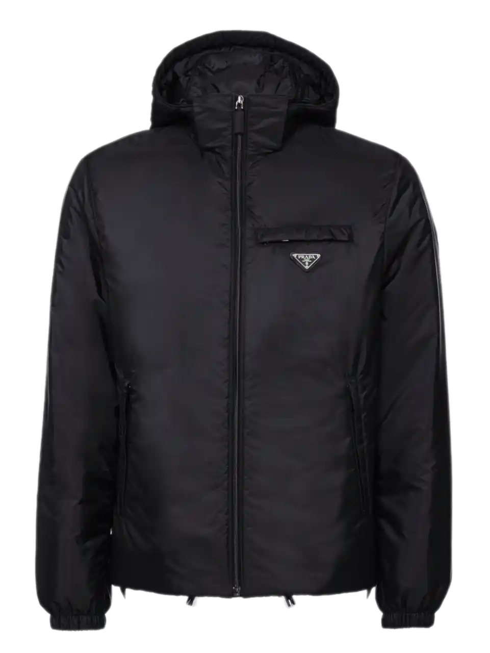 Prada Re-Nylon Puffer Jacket - Black