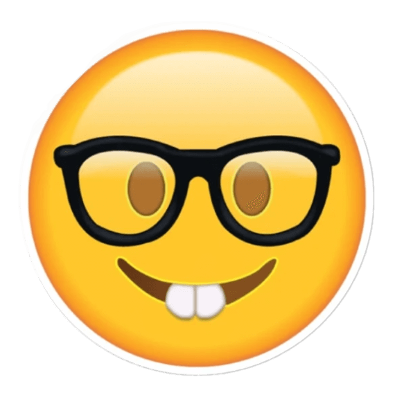 Nerd Emoji Sticker