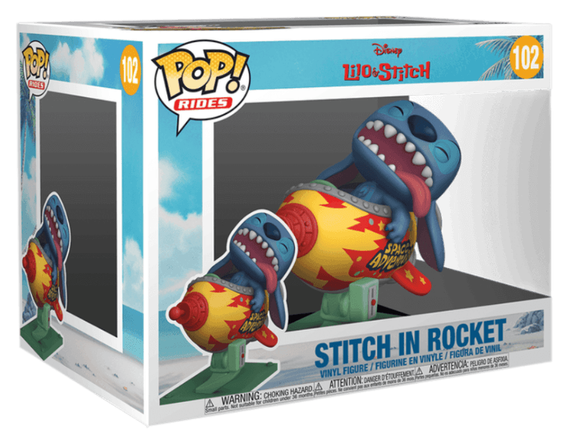 Funko Pop! Rides Stitch in Rocket Figure 102