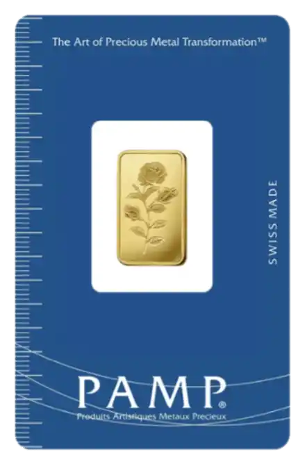 5 gram Gold Bar - PAMP Suisse Rosa
