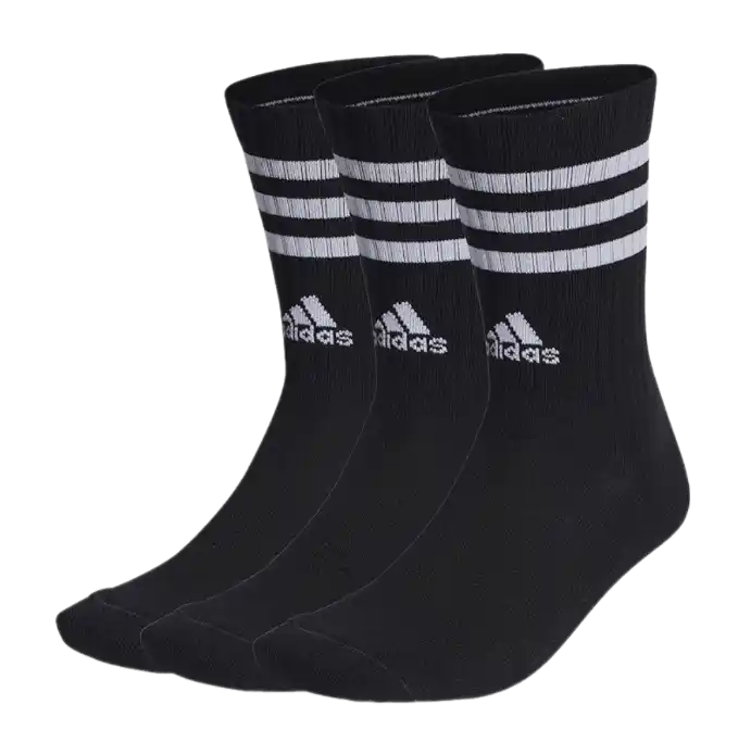 adidas Unisex 3-stripes Cushioned Crew Socks 3 Pairs