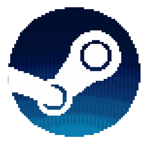 Steam Pixel Sticker