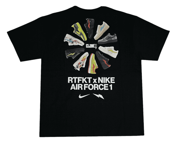 Nike x RTFKT Air Force 1 T-shirt - Black