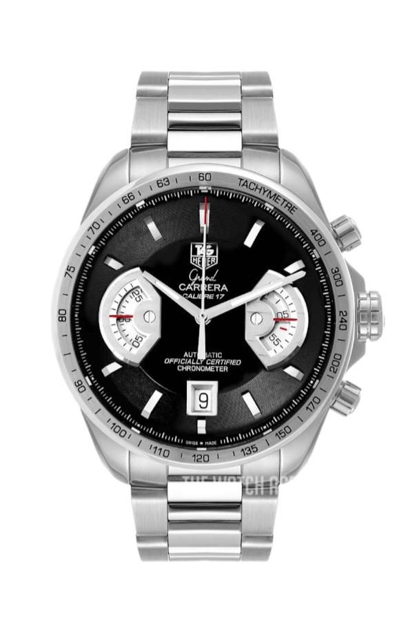 Tag Heuer Grand Carrera Black Dial - 43mm, Steel (2013)