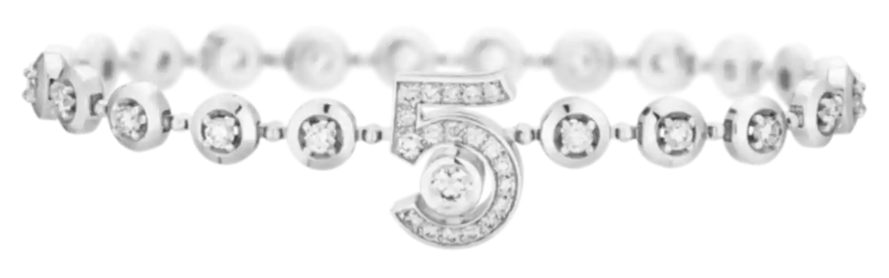 Chanel Eternal N5 Diamond Line Bracelet - 18k White Gold, Diamonds
