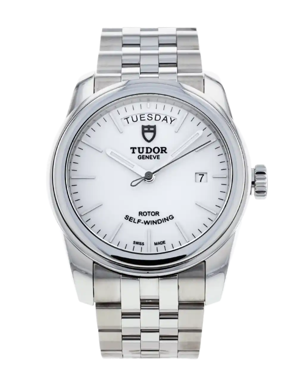 Tudor Glamour Date and Day Silver Dial - 39mm, Steel (2020)
