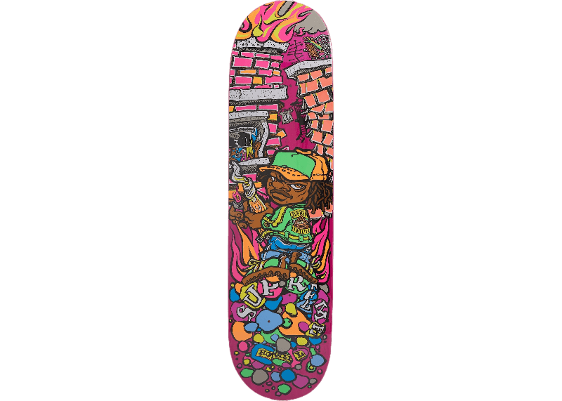 Supreme Molotov Kid Skateboard Deck - Pink