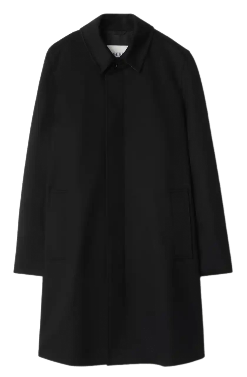 Burberry Mid-length Cashmere Car Coat - Black