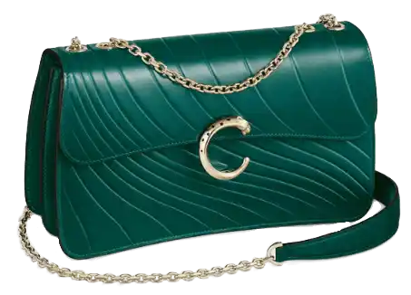 Chain Bag Small Model, Panthère De Cartier - Emerald