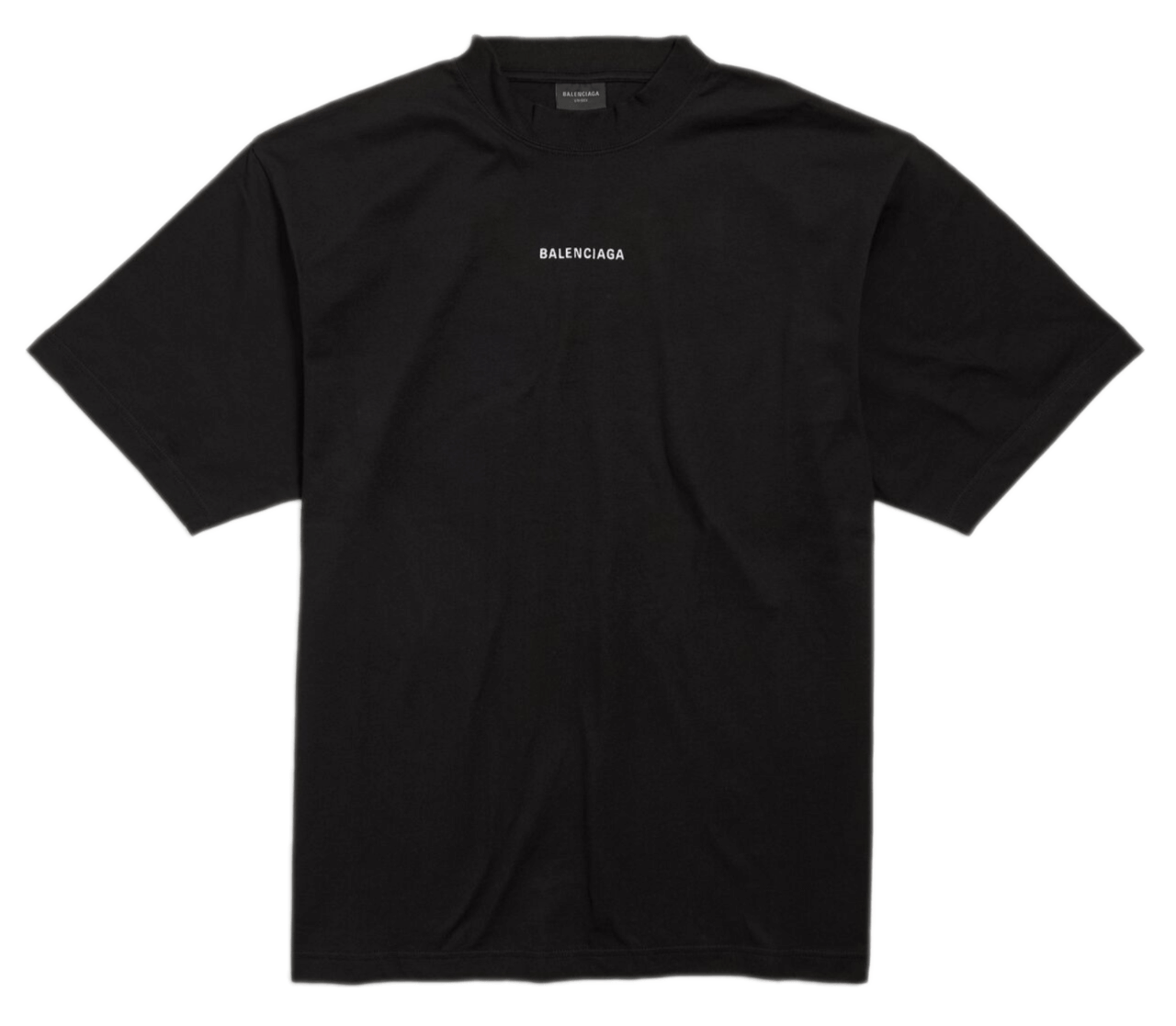 New Balenciaga Back T-shirt Medium Fit - Black