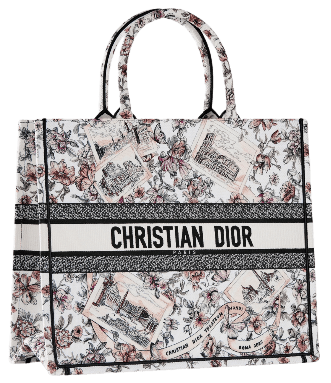 Dior Large Book Tote Bag - Pink