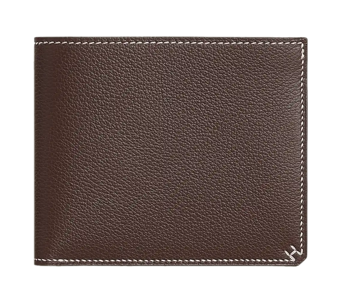 Hermès H Sellier Compact Wallet - Moka