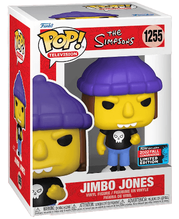 Funko Pop! Television The Simpsons Jimbo Jones 2022 Fall Convention Exclusive Figure 1255