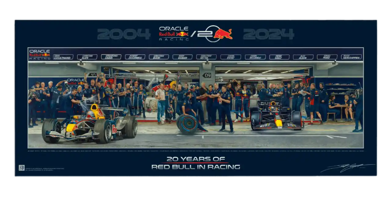 Red Bull Racing’s 20th Anniversary ‘Dream Scene’ - Jamie Cooper Print