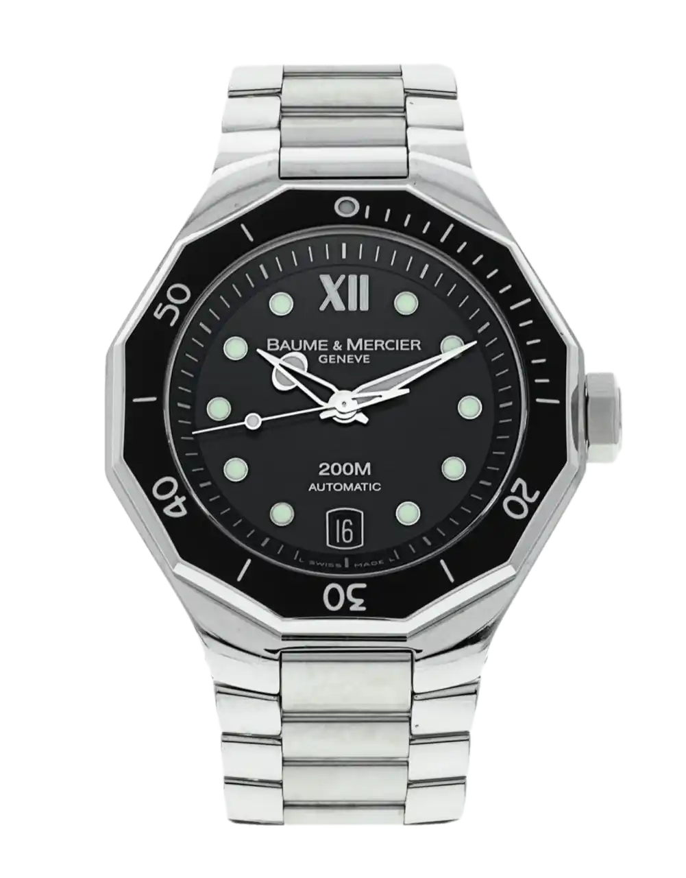 Baume et Mercier Riviera Black Dial - 40mm, Steel (2003)