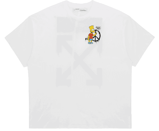 OFF-WHITE Oversized Bart T-shirt - White