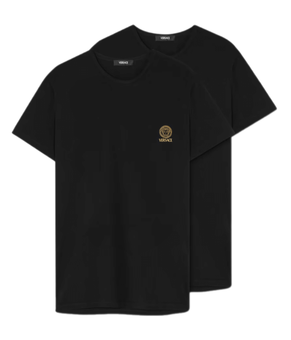 Versace Medusa Undershirt 2-Pack - Black
