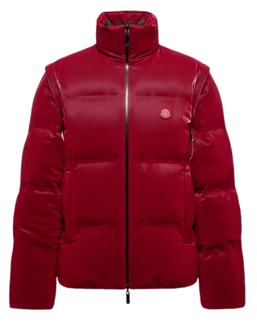 Moncler x A$AP Rocky Throttle Reversible 2-in-1 Down Jacket - Dark Red