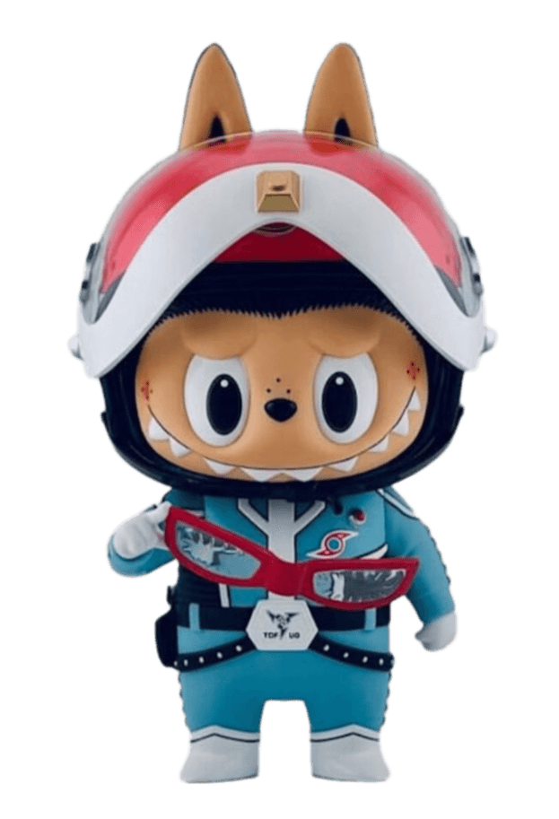 How2work Labubu The Monsters x Ultraman Blue Figure