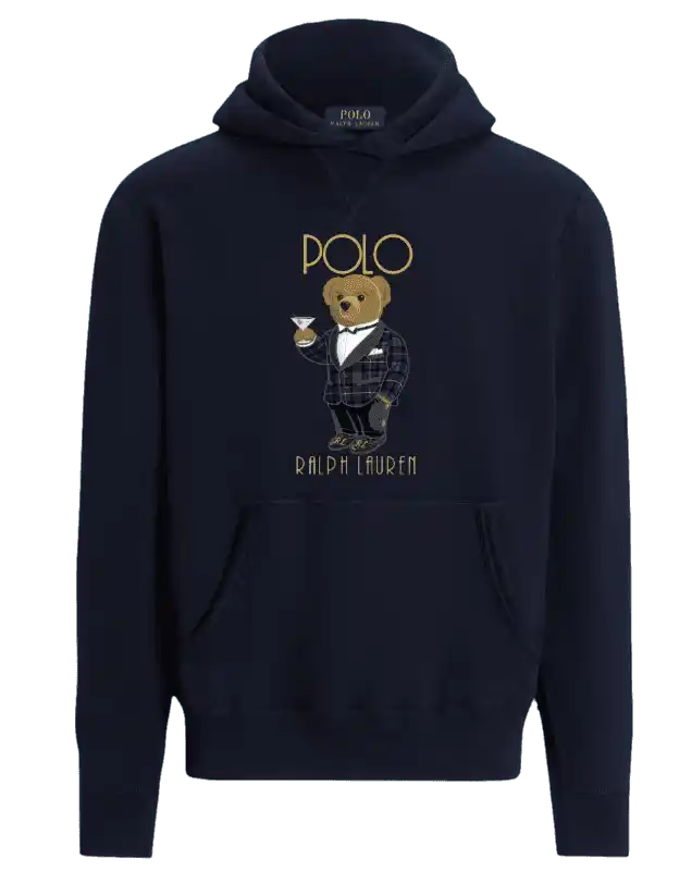 Polo Ralph Lauren Bear Fleece Hoodie - Cruise Navy