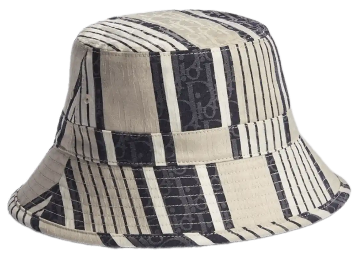 Dioriviera Dior Oblique Sun Stripes Bucket Hat - Gray/Blue