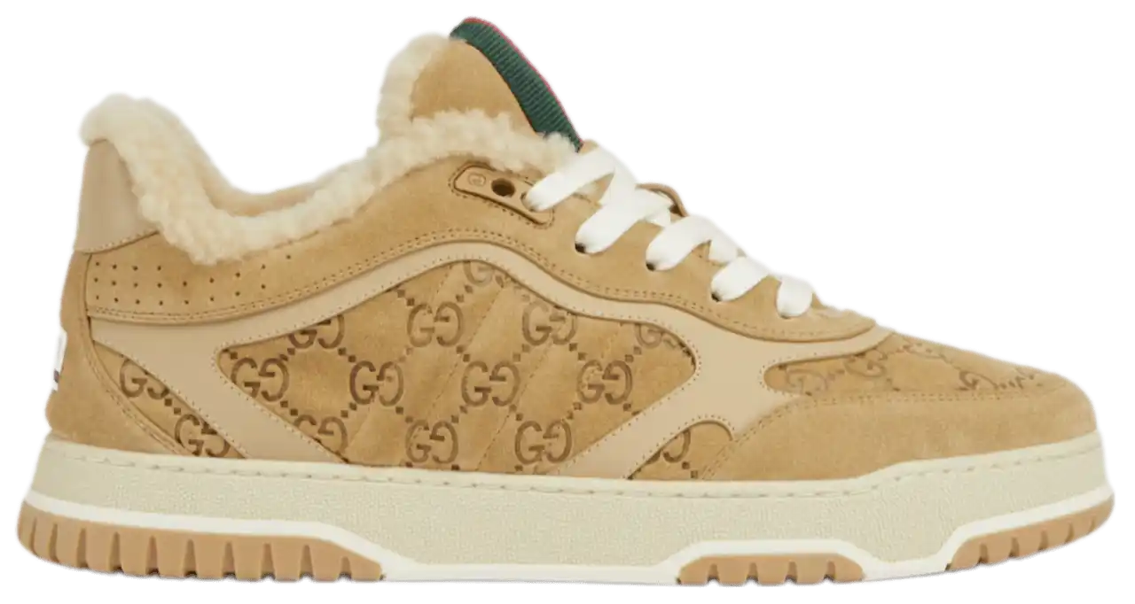 Gucci Re-Web Sneaker - Camel GG Suede