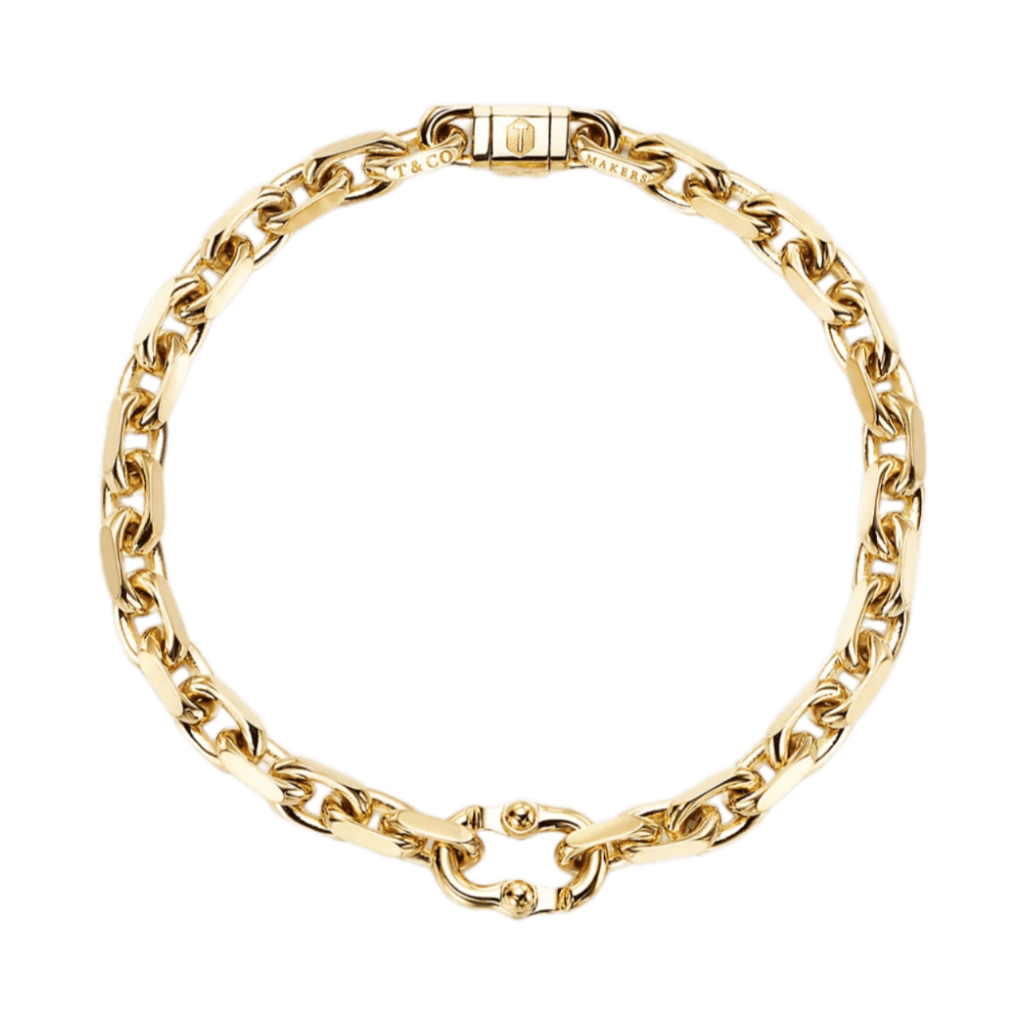 Tiffany 1837 Makers Narrow Chain Bracelet - 18k Gold