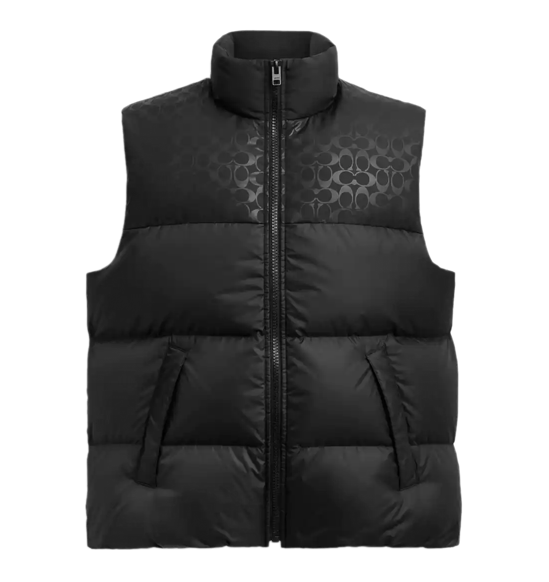 Coach Down Puffer Vest In Recycled Polyester - Black