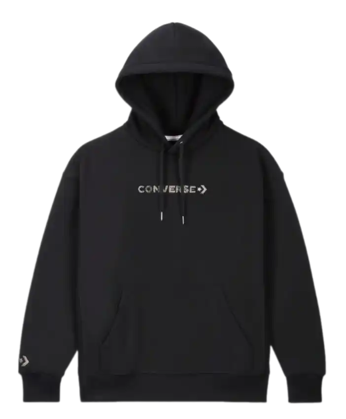 Converse Gold Standard Hoodie with Swarovski Crystals - Black