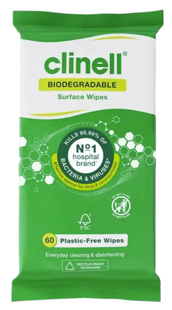 Clinell Universal Biodegradable Cleaning Wipes