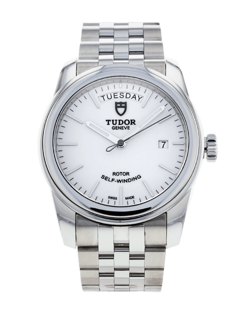 Tudor Glamour Date and Day Silver Dial - 39mm, Steel (2020)