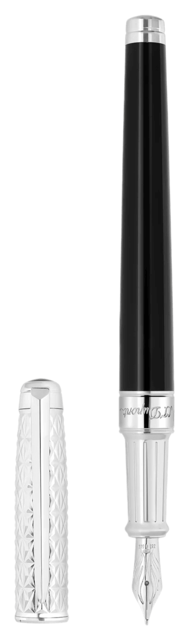 Dupont Eternity Fountain Pen Medium Fire X - Black