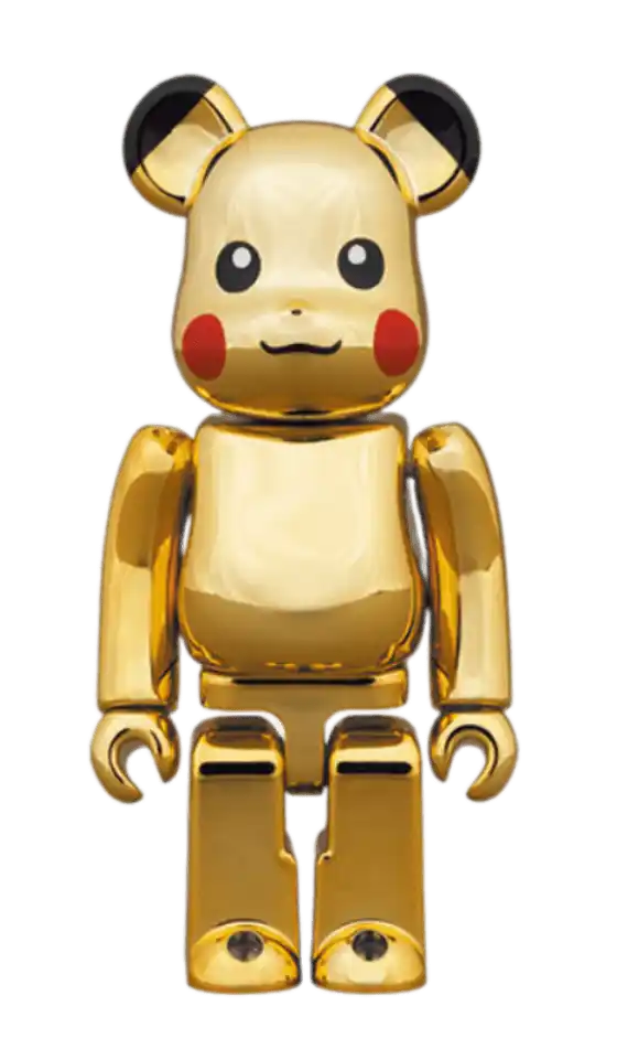 Bearbrick Pikachu 1000% - Gold Chrome Ver.