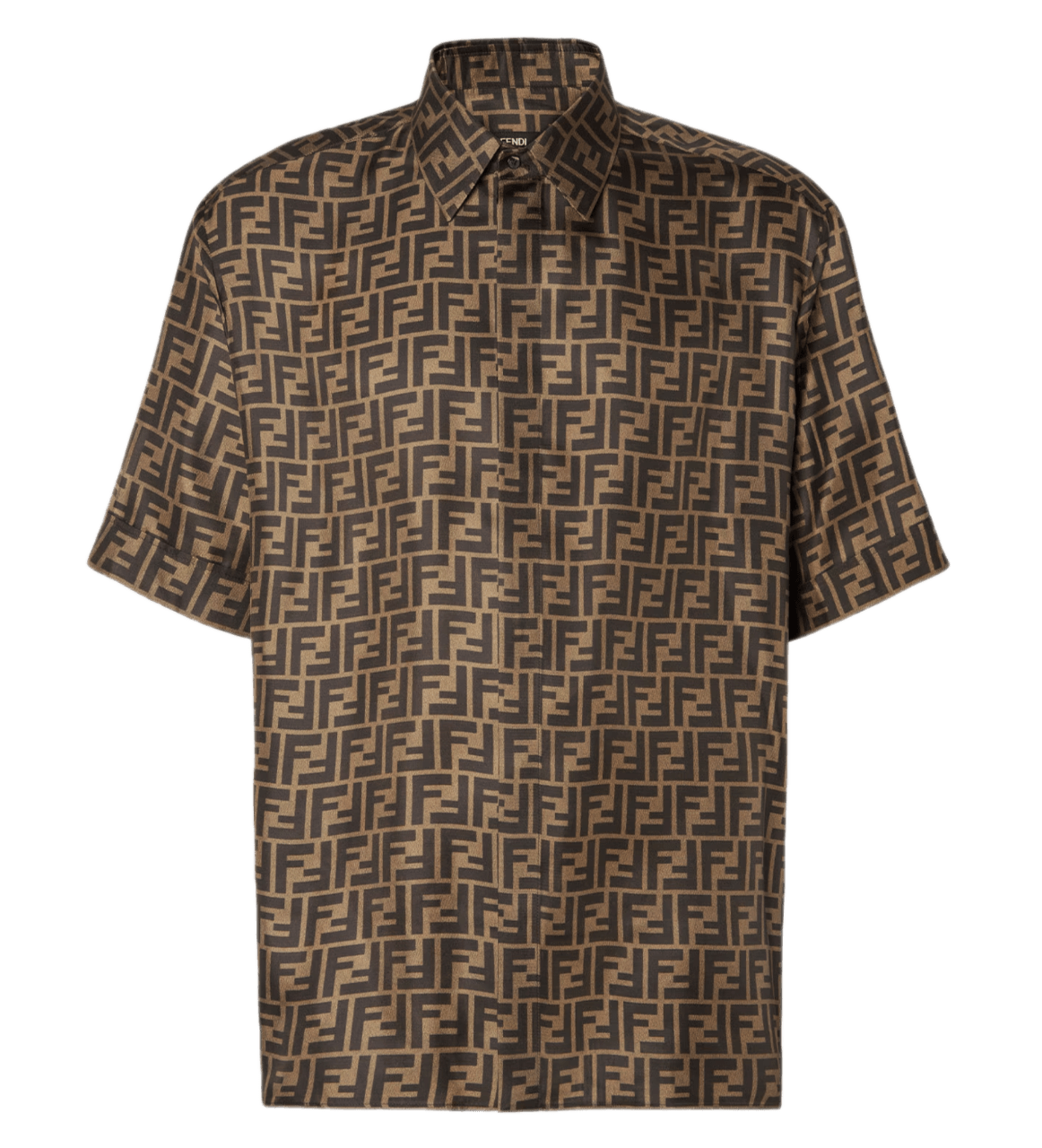 Fendi Timeless Silk Shirt - Brown