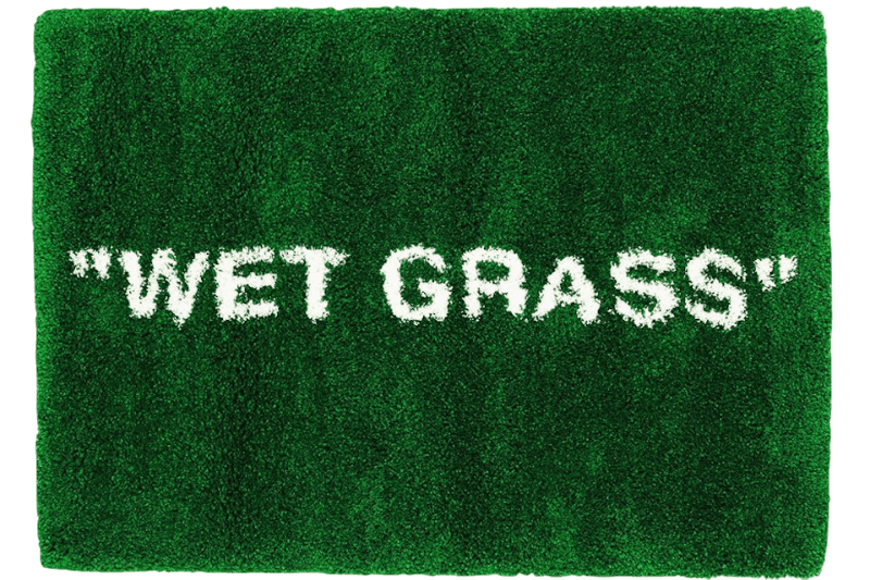Virgil Abloh x IKEA MARKERAD "WET GRASS" Rug 195x132 CM - Green