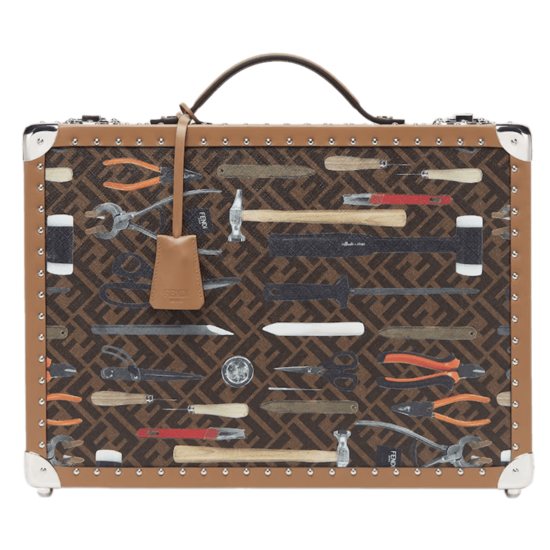 Fendi Medium FF Trunk - Brown