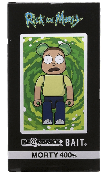 Bearbrick BAIT x Medicom Rick and Morty 400% - Yellow