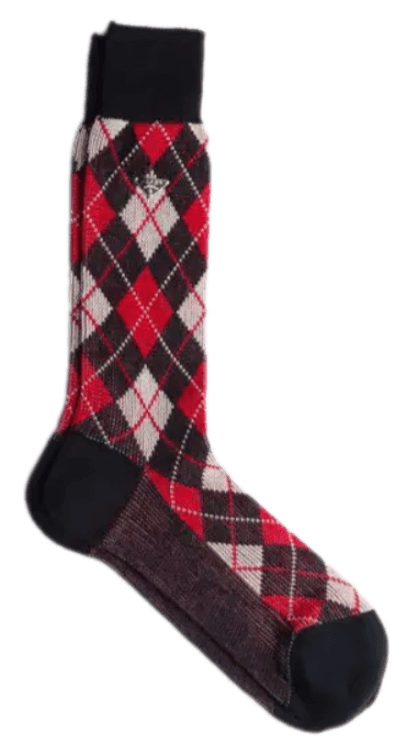 Prada Argyle Cotton Ankle Socks - Navy