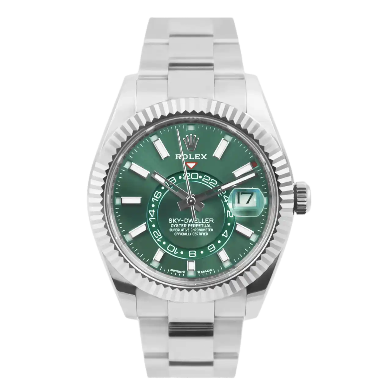 Rolex Sky-Dweller Mint Green Dial - 42mm, Steel and White Gold