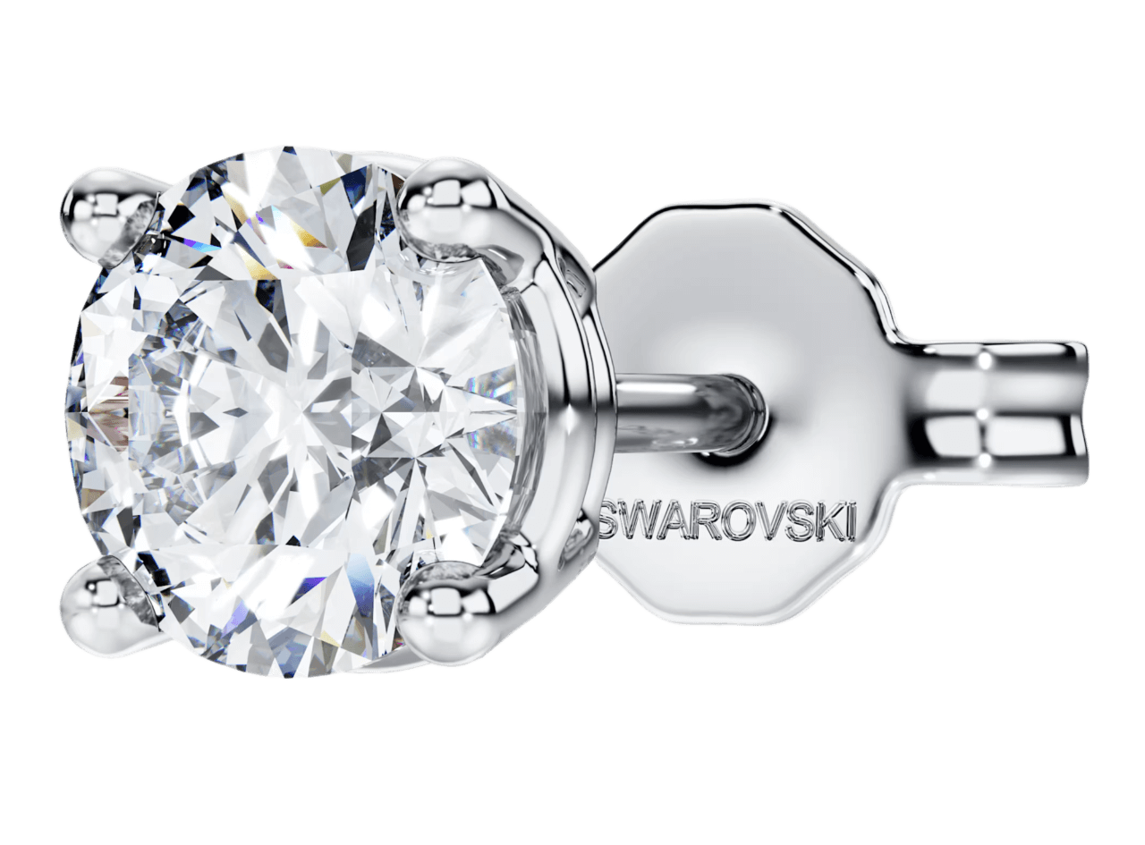 Swarovski Eternity Stud Earring - 0.5 ct Lab-grown Diamonds, 14k White Gold
