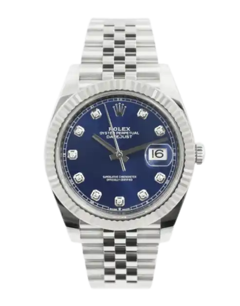 Rolex Datejust Blue Diamond Dial - 41mm, Steel and White Gold (2022)