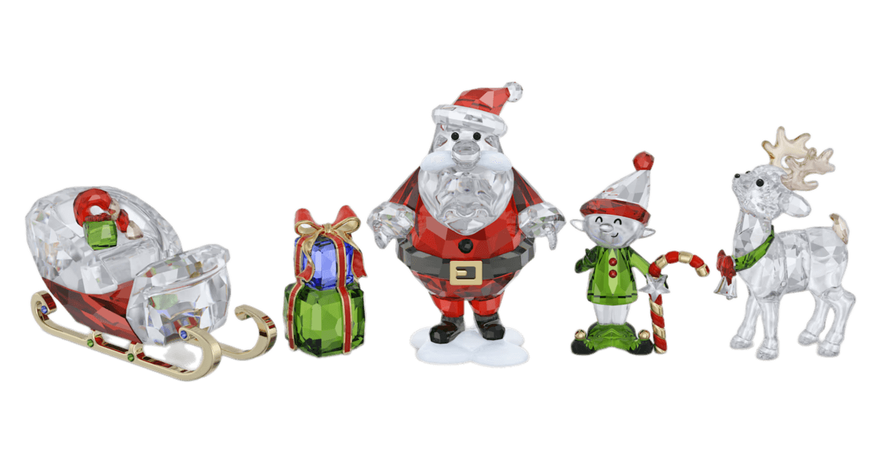 Swarovski Holiday Cheers Santa Story Set