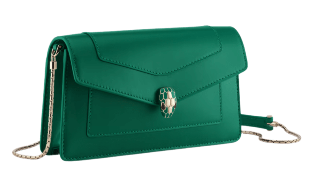 Bvlgari Serpenti Forever Chain Pochette - Green