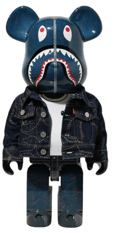 Bearbrick x BAPE x Levi's 1000%