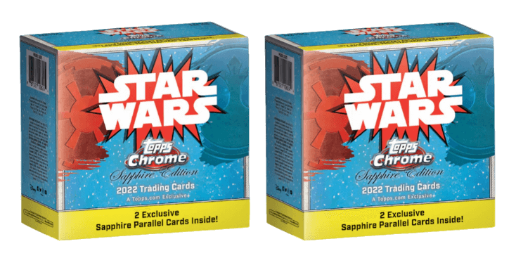 2022 Topps Chrome Star Wars - Sapphire Edition Box 2x Lot