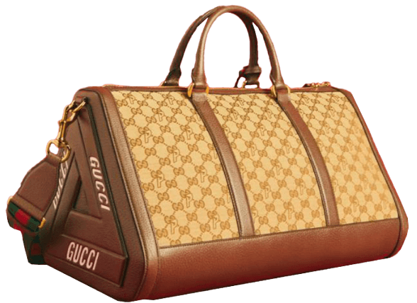 Palace x Gucci Triferg Canvas GG-P Duffle Bag - Beige/Ebony