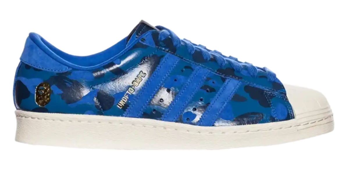 adidas Superstar 80s - Undefeated Bape Blue Camo